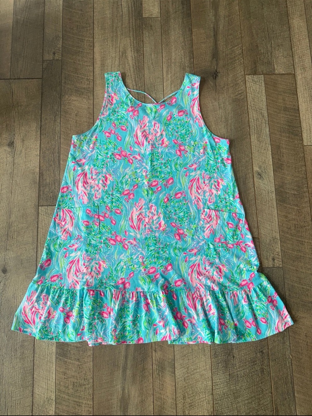 Lilly Pulitzer *Amalfi Blue Best Fishes* Kristen Dress XXL *Nwot*